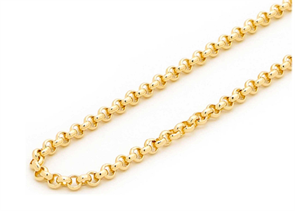 Gold Plated 4.50 mm Belcher Chain